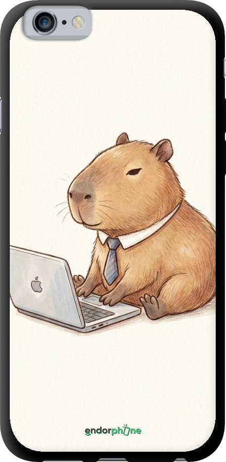 TPU чехол Funny Capybara CEO Working для Apple iPhone 6s - 6777b-90 изображение 