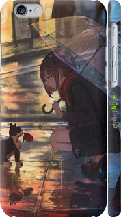 3D пластиковий матовий чехол Anime для Apple iPhone 6s - 6609m-90 изображение 