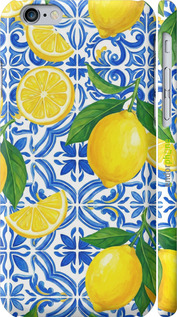 3D пластиковий глянцевий чехол Grocery Girl Italian Summer для Apple iPhone 6 - 6766c-45 изображение 