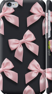 3D пластиковий матовий чехол Coquette Ribbons Dark Coquette для Apple iPhone 6s - 6767m-90 изображение 