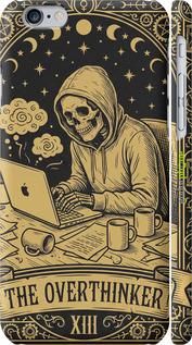 3D пластиковий матовий чехол The Overthinker для Apple iPhone 6s - 6774m-90 изображение 