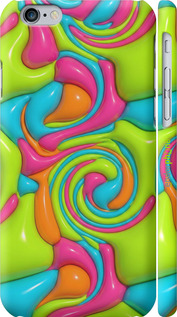 3D пластиковий матовий чехол Y2K Jelly Dream для Apple iPhone 6s - 6780m-90 изображение 