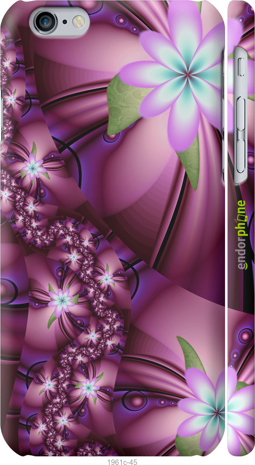 

3D пластиковий матовий чохол "Квіткова мозаїка" для iPhone 6s, Рожевий