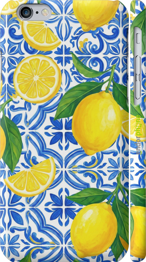 3D пластиковий глянцевий чехол Grocery Girl Italian Summer для Apple iPhone 6 - 6766c-45 изображение 