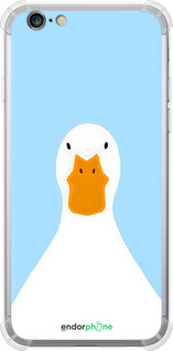 Силикон с усиленными углами чехол Гусь для Apple iPhone 6s - 6350sp-90 изображение 