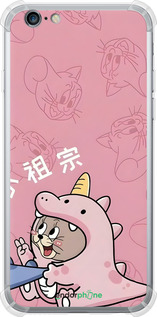 Силикон с усиленными углами чехол Том и джерри 2 для Apple iPhone 6 - 6359sp-45 изображение 