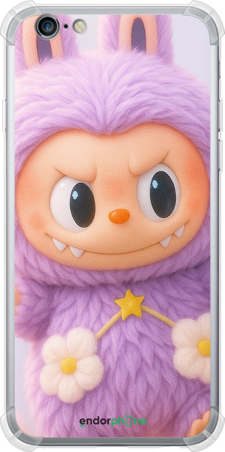 Силіконовий протиударний с посиленими кутами чехол Лабубу для Apple iPhone 6s - 6708sp-90 изображение 