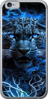 2D пластиковый чехол Ледяной леопард для Apple iPhone 6s - 6460t-90 изображение 