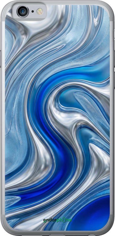 2D пластиковий чехол Liquid Chrome для Apple iPhone 6 - 6781t-45 изображение 