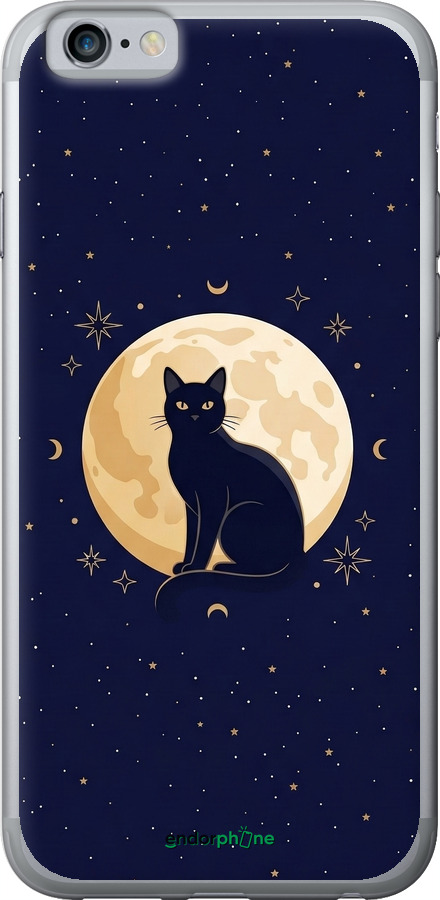 2D пластиковый чехол Cute Cat Celestial/Witchy для Apple iPhone 6s - 6787t-90 изображение 