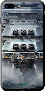 TPU чехол Линкор, world of tanks, wargaming, военный корабль для Apple iPhone 8 Plus - 6453b-1032 изображение 