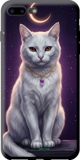 TPU чехол Mystic White Cat Gothic Dark Purple Gold для Apple iPhone 8 Plus - 6805b-1032 изображение 