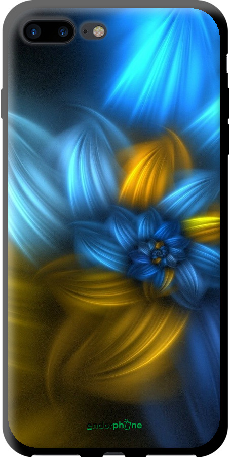 

TPU чорний чохол "Візерунок 46" для iPhone 7 Plus, Синій