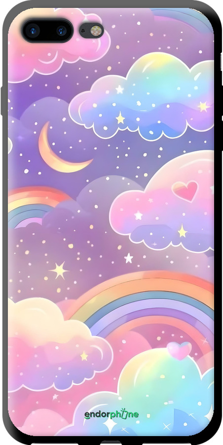 TPU чехол Хмари та веселка для Apple iPhone 8 Plus - 6312b-1032 изображение 