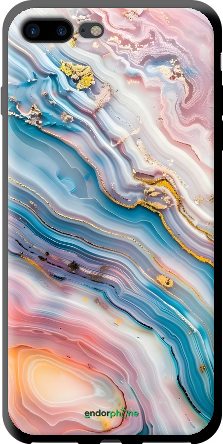 TPU чехол Мрамор красивый для Apple iPhone 7 Plus - 6376b-337 изображение 