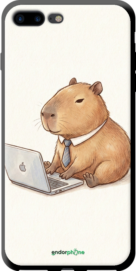 TPU чехол Funny Capybara CEO Working для Apple iPhone 7 Plus - 6777b-337 изображение 