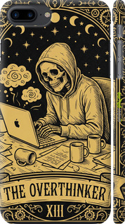 3D пластиковый глянцевый чехол The Overthinker для Apple iPhone 7 Plus - 6774c-337 изображение 