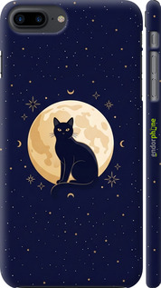 3D пластиковый глянцевый чехол Cute Cat Celestial/Witchy для Apple iPhone 7 Plus - 6787c-337 изображение 