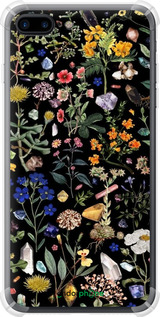 Силикон с усиленными углами чехол С цветами для Apple iPhone 7 Plus - 6422sp-337 изображение 