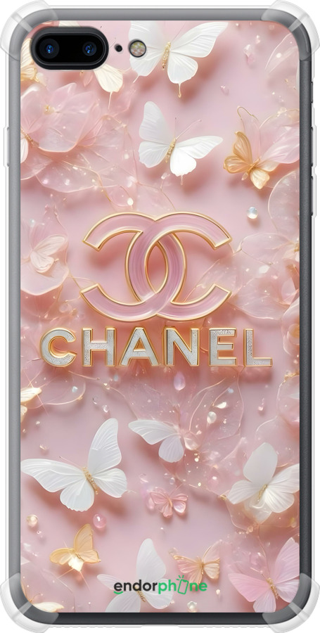 Силіконовий протиударний с посиленими кутами чехол Шанель для Apple iPhone 7 Plus - 6366sp-337 изображение 