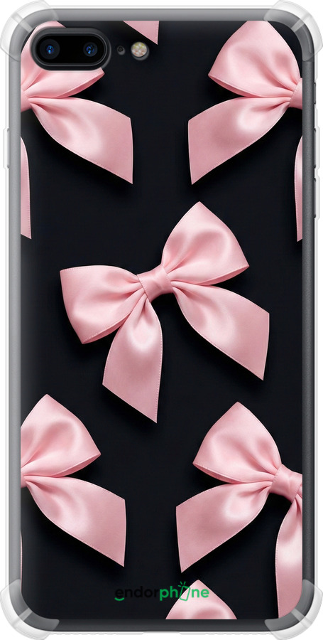 Силіконовий протиударний с посиленими кутами чехол Coquette Ribbons Dark Coquette для Apple iPhone 7 Plus - 6767sp-337 изображение 