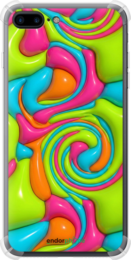 Силіконовий протиударний с посиленими кутами чехол Y2K Jelly Dream для Apple iPhone 7 Plus - 6780sp-337 изображение 