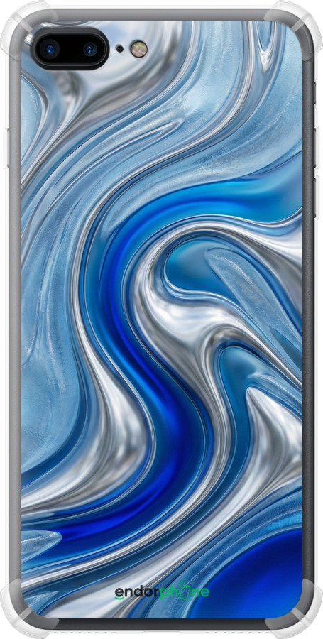 Силикон с усиленными углами чехол Liquid Chrome для Apple iPhone 7 Plus - 6781sp-337 изображение 