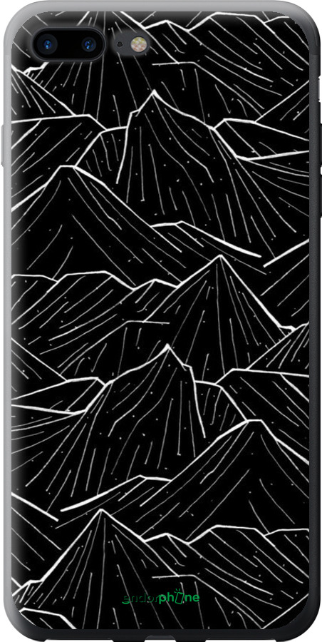2D пластиковый чехол С изображением Темных гор для Apple iPhone 8 Plus - 6489t-1032 изображение 