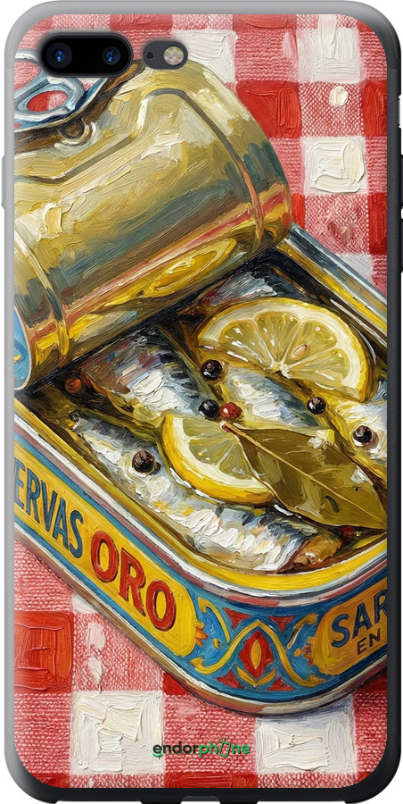 2D пластиковый чехол Vintage Sardine Tin Phone для Apple iPhone 7 Plus - 6772t-337 изображение 