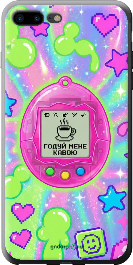 2D пластиковый чехол Y2K Aesthetic Retro Pet: Годуй мене кавою для Apple iPhone 8 Plus - 6784t-1032 изображение 