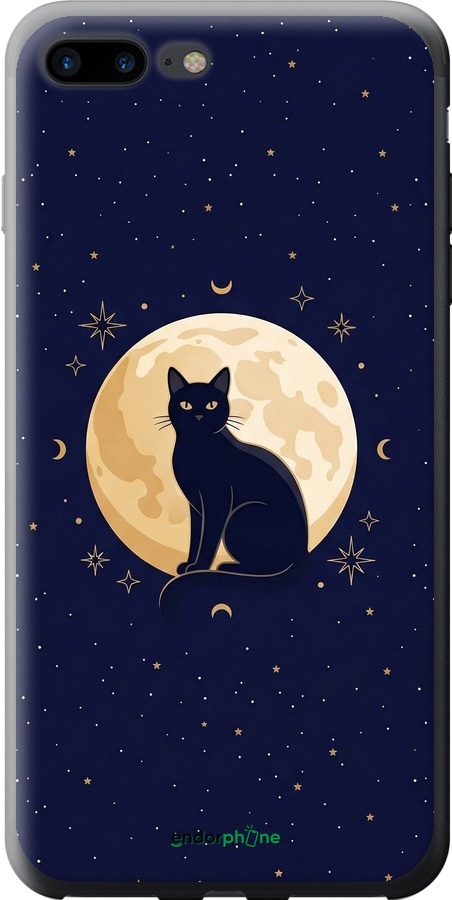 2D пластиковый чехол Cute Cat Celestial/Witchy для Apple iPhone 7 Plus - 6787t-337 изображение 