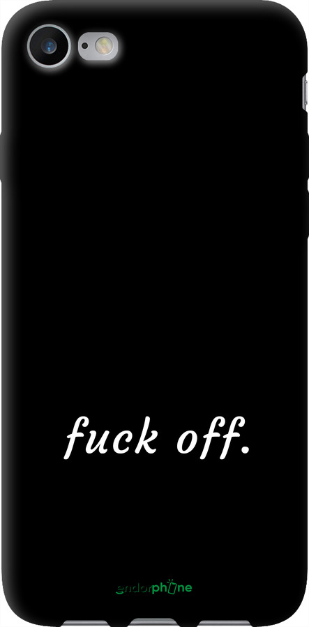 TPU чехол Fuck off для Apple iPhone SE 2022 - 4731b-3737 изображение 