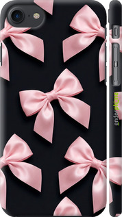 3D пластиковый матовый чехол 'Coquette Ribbons Dark Coquette' для iPhone SE 2020 изображение 1