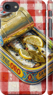 3D пластиковый матовый чехол 'Vintage Sardine Tin Phone' для iPhone SE 2020 изображение 13