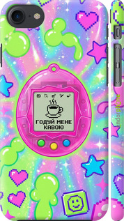 3D пластиковий глянцевий чехол Y2K Aesthetic Retro Pet: Годуй мене кавою для Apple iPhone 7 - 6784c-336 изображение 