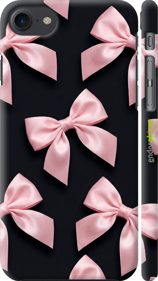 3D пластиковый матовый чехол Coquette Ribbons Dark Coquette для Apple iPhone SE 2020 - 6767m-2013 изображение 