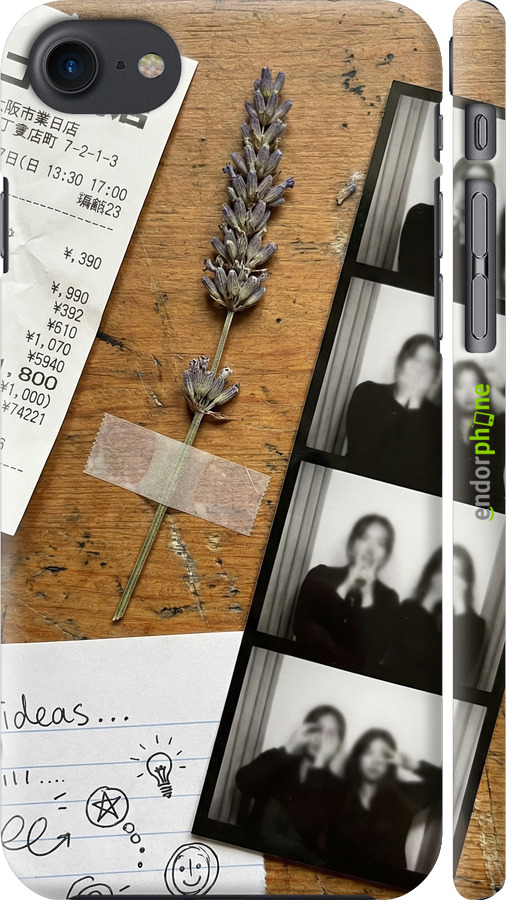 3D пластиковый матовый чехол Aesthetic Scrapbook Collage для Apple iPhone 7 - 6773m-336 изображение 