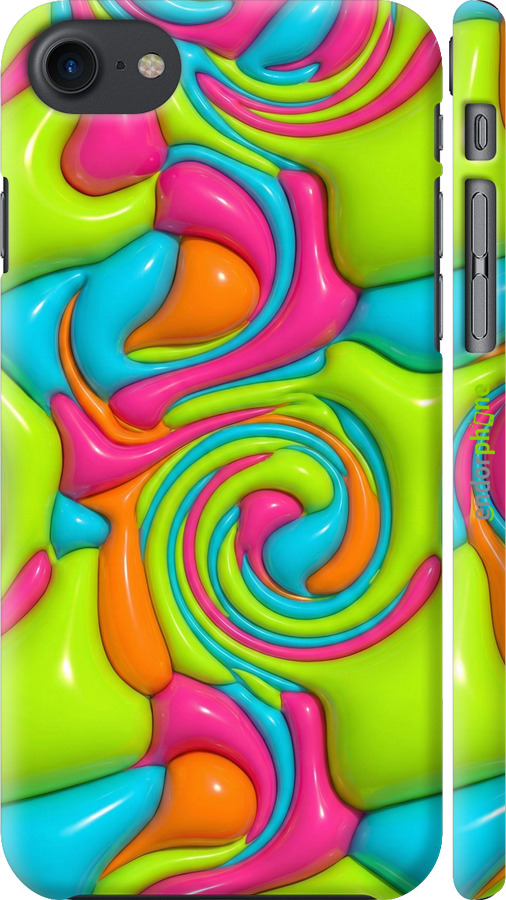 3D пластиковый матовый чехол Y2K Jelly Dream для Apple iPhone SE 2022 - 6780m-3737 изображение 