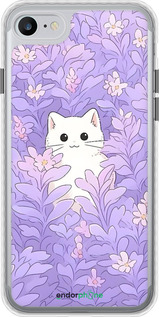 Чохол Bumper чехол Котик в цветах для Apple iPhone 8 - 6390pc-1031 изображение 
