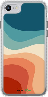 Чехол Bumper чехол В стиле ретро с волнами для Apple iPhone SE 2020 - 6531pc-2013 изображение 