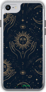 Чехол Bumper чехол Celestial Harmony: Sun & Moon Gold Mystic Pattern для Apple iPhone 8 - 6778pc-1031 изображение 