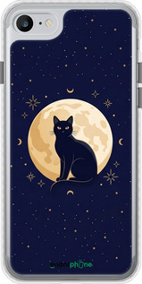 Чехол Bumper 'Cute Cat Celestial/Witchy' для iPhone SE 2022 изображение 5