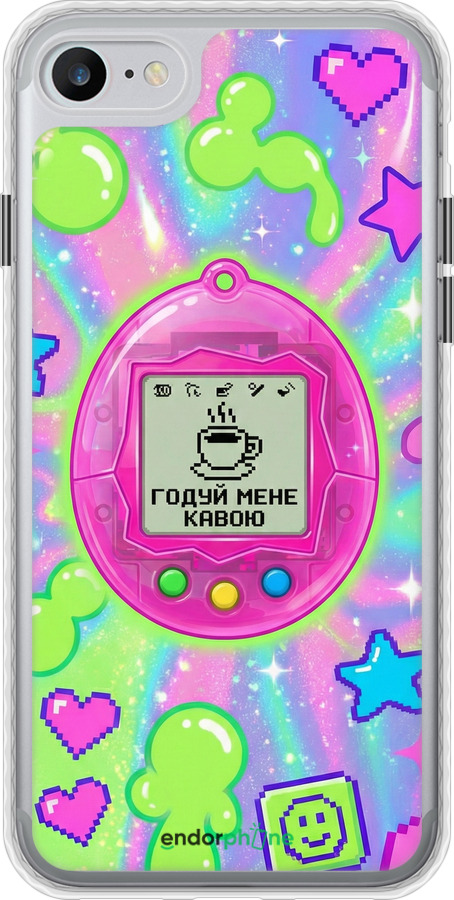 Чехол Bumper чехол Y2K Aesthetic Retro Pet: Годуй мене кавою для Apple iPhone SE 2022 - 6784pc-3737 изображение 