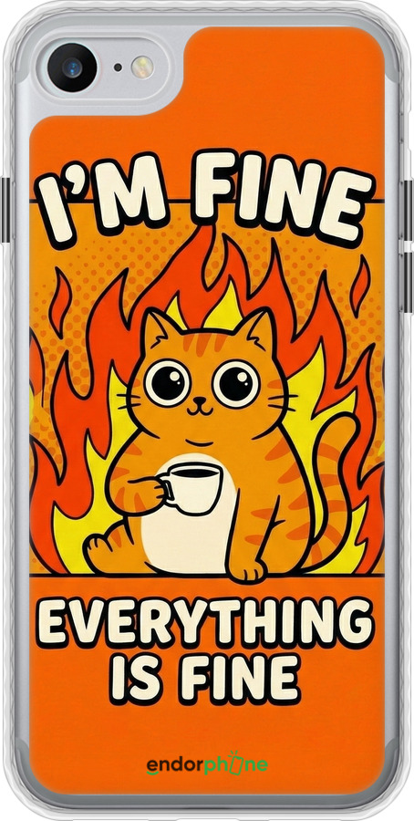 Чехол Bumper чехол Funny Cat для Apple iPhone SE 2022 - 6786pc-3737 изображение 