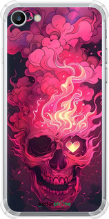 Силикон с усиленными углами чехол Череп арт для Apple iPhone SE 2022 - 6385sp-3737 изображение 