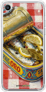 Силикон с усиленными углами чехол Vintage Sardine Tin Phone для Apple iPhone SE 2022 - 6772sp-3737 изображение 