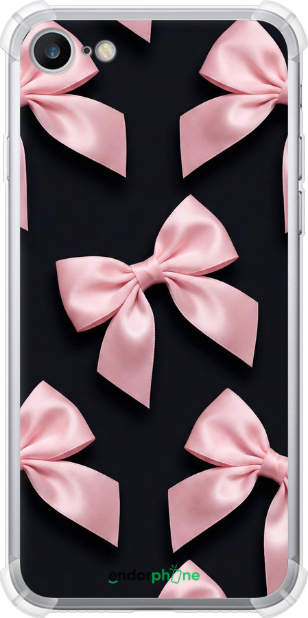Силикон с усиленными углами чехол Coquette Ribbons Dark Coquette для Apple iPhone SE 2022 - 6767sp-3737 изображение 