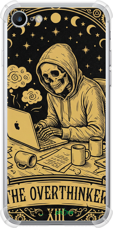 Силикон с усиленными углами чехол The Overthinker для Apple iPhone SE 2022 - 6774sp-3737 изображение 