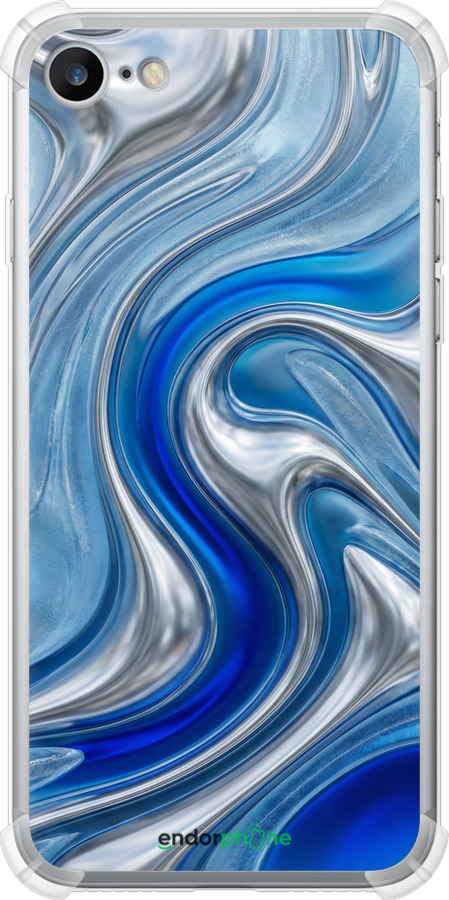Силіконовий протиударний с посиленими кутами чехол Liquid Chrome для Apple iPhone SE 2022 - 6781sp-3737 изображение 