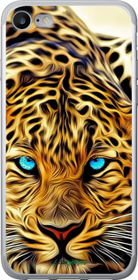 2D пластиковый чехол Леопард для Apple iPhone 8 - 6611t-1031 изображение 